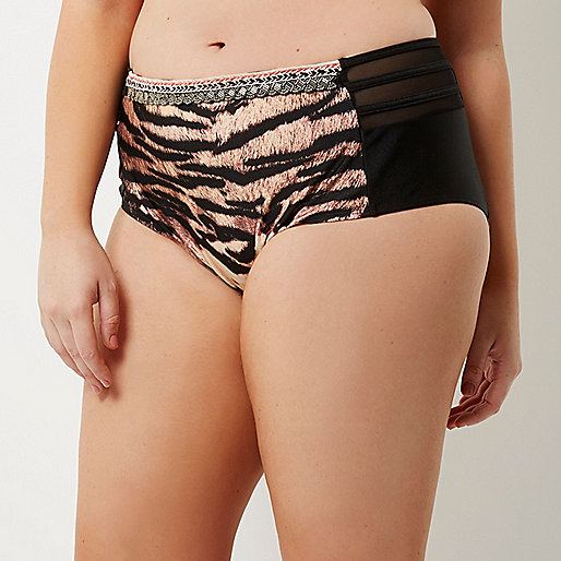 river island bags black friday sale,jacques-vertuk UK Plus tiger print bikini bottoms women 689090