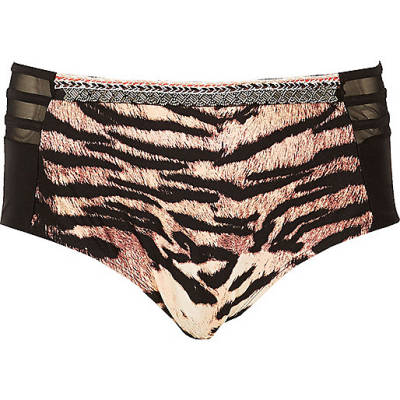 river island bags black friday sale,jacques-vertuk UK Plus tiger print bikini bottoms women 689090