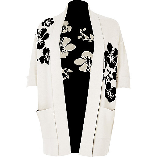 river island work bag,jacques-vertuk Ireland Plus white and black flower knit cardigan women 691517