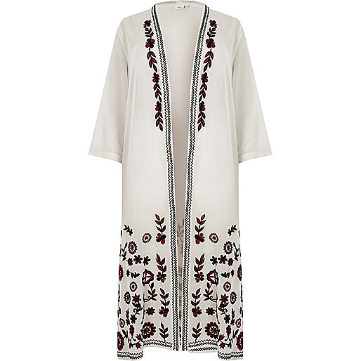 river island makeup bag,jacques-vertuk Stores Plus white floral embroidered kimono women 701465