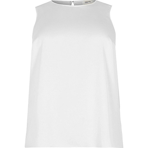 river island denim dress sale,jacques-vertuk South Africa Plus white tie back sleeveless tank women 701412