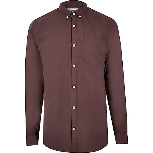 jacques-vertuk Purple casual Oxford shirt 296676 men Shirts Long Sleeve Shirts