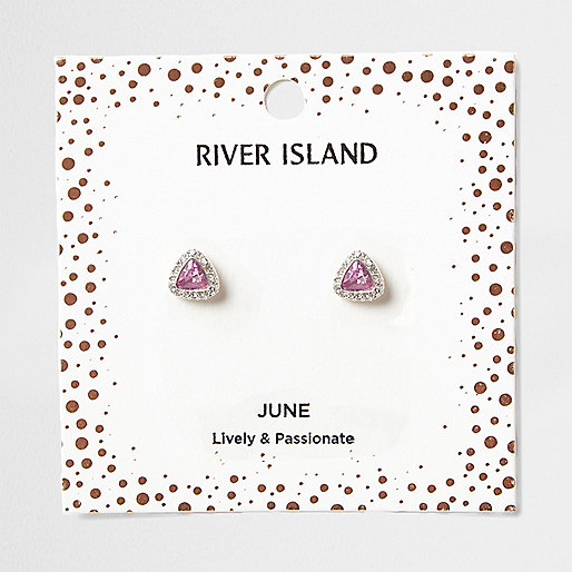 jacques-vertuk Purple gem June birthstone stud earrings 707397 women Jewellery Earrings