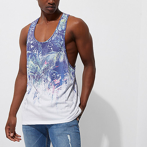 river island shopper bag,R8Ver Island Purple Hawaiian fade print tank T-Shirts / Tanks Sale men