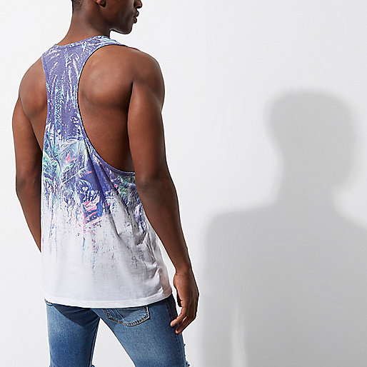 river island shopper bag,R8Ver Island Purple Hawaiian fade print tank T-Shirts / Tanks Sale men