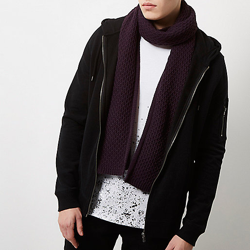 river island black shoes,jacques-vertuk Stores Purple honeycomb knit scarf men 299963