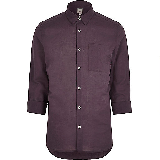 river island ladies handbags sale,jacques-vertuk Sale Ladies Dresses Purple linen blend long sleeve shirt Shirts Sale men