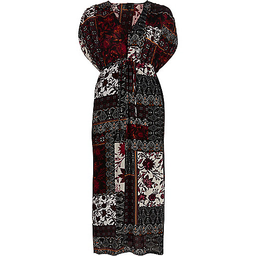 river island bags red,jacques-vertuk Outlet Purple print ruched short sleeve maxi dress women 702864