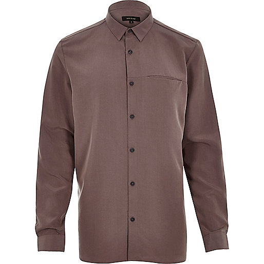 jacques-vertuk Purple slinky cupro shirt 290290 men Shirts