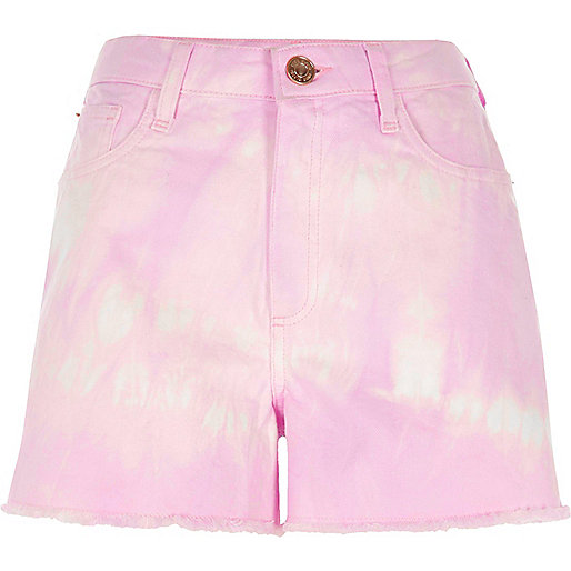 jacques-vertuk Purple tie dye high waisted denim shorts 700221 women Holiday Shop