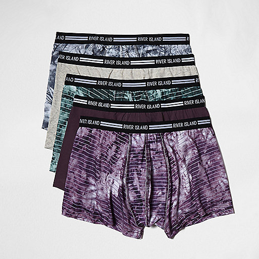 jacques-vertuk Purple tie dye hipsters multipack 300992 men Underwear Hipsters