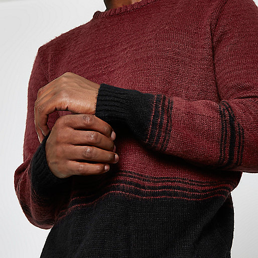 river island shiny bag,Shopping jacques-vertuk Red and black block knit sweater Sweaters Sweaters / Cardigans men