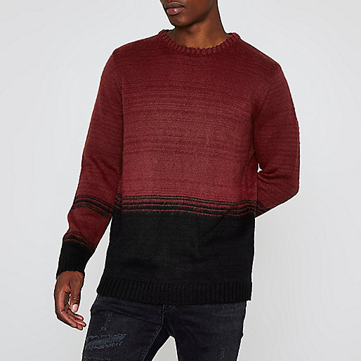 river island shiny bag,Shopping jacques-vertuk Red and black block knit sweater Sweaters Sweaters / Cardigans men