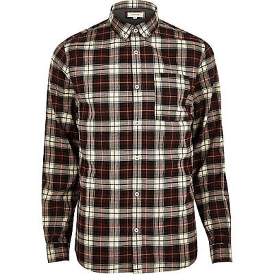 river island plus size,jacques-vertuk Ireland Red and white casual check shirt men 298998