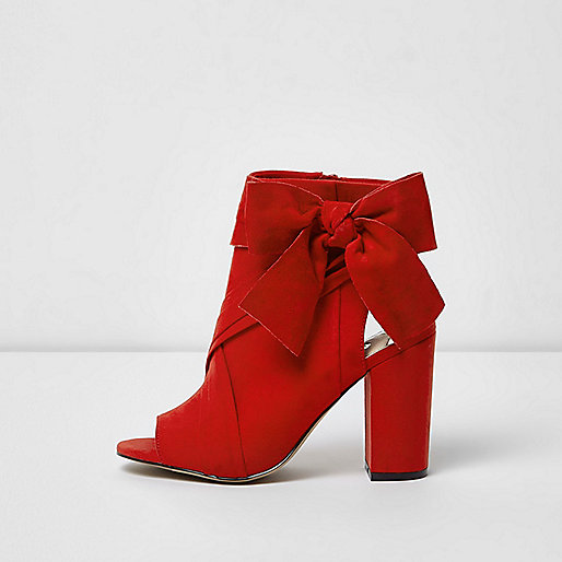 jacques-vertuk Red bow side shoe boots 706241 women Shoes / Boots Boots