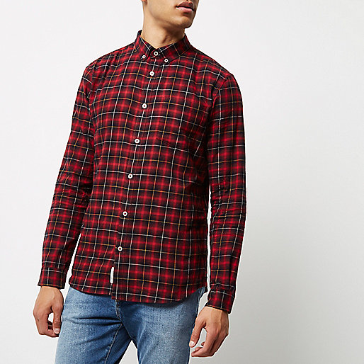 river island buckle boots,jacques-vertuk Black Red casual check shirt Shirts Sale men