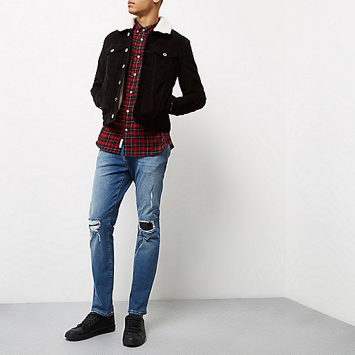 river island mens coat and jacket sale,jacques-vertuk UK Red casual check shirt men 297270