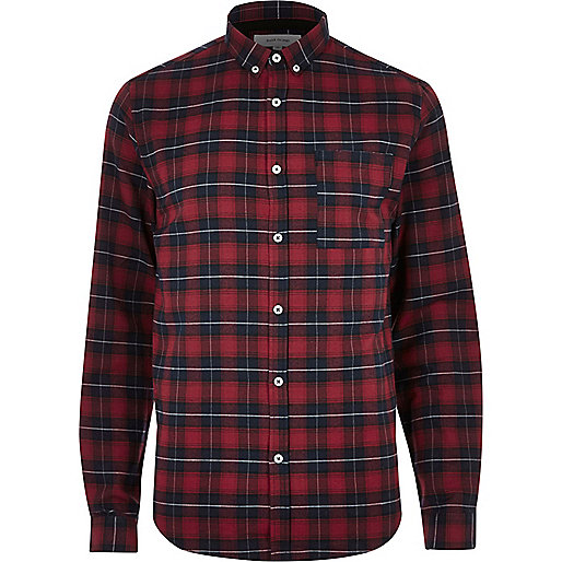 jacques-vertuk Red casual check shirt 298615 men Shirts