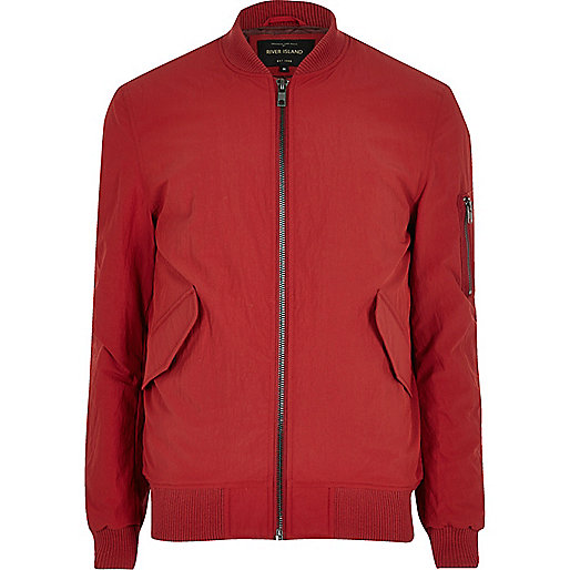 river island shoes sale,jacques-vertuk South Africa Red casual crinkle bomber jacket men 299779