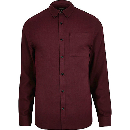 jacques-vertuk Red casual herringbone shirt 293815 men Gifts