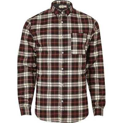 river island coats,jacques-vertuk London Red check casual shirt men 298999