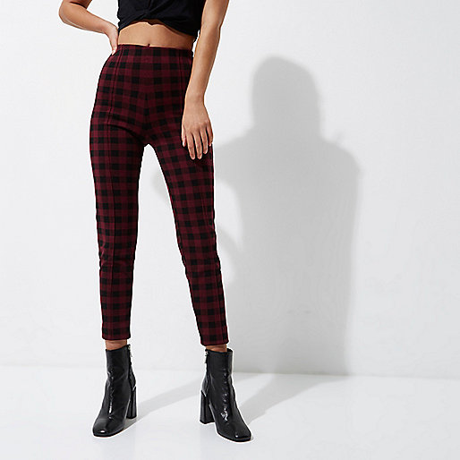 river island next day delivery,jacques-vertuk UK Sale Red check leggings women 707616