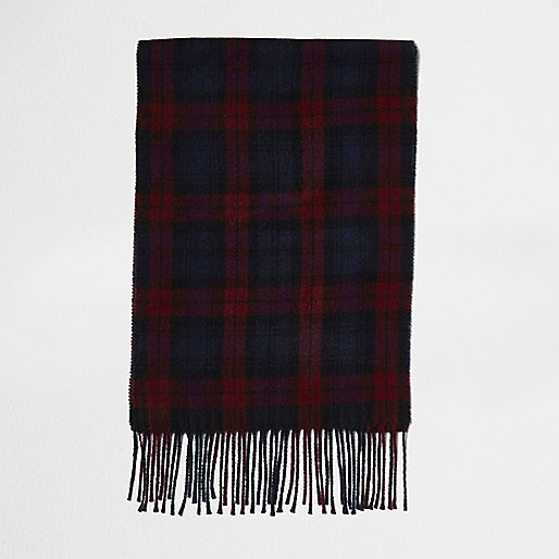 jacques-vertuk Red check scarf 298857 men Accessories