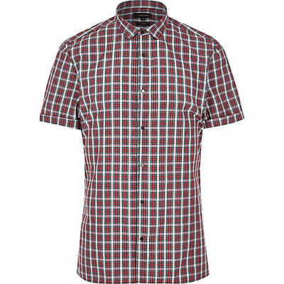 river island zebra bag,jacques-vertuk Germany Red check short sleeve slim fit shirt Shirts Sale men