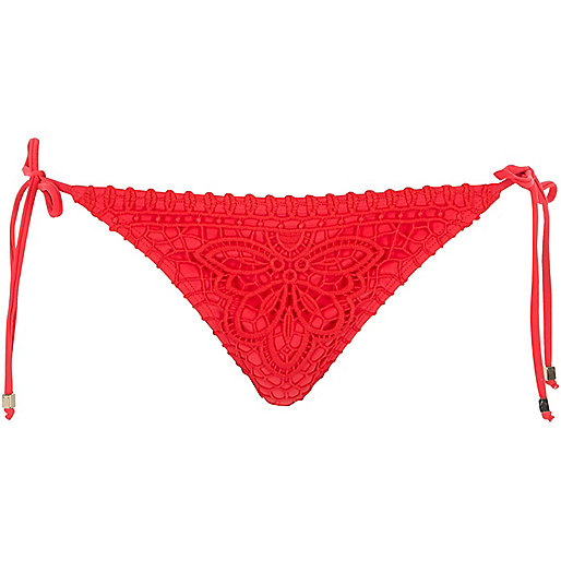 river island blue weekend bag,jacques-vertuk South Africa Red crochet tie side bikini bottoms Vacation Shop Sale women