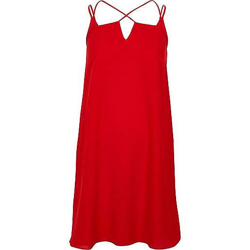 river island bow back dress,Women S jacques-vertuk Red cross strap slip dress Slip / Cami Dresses Dresses women