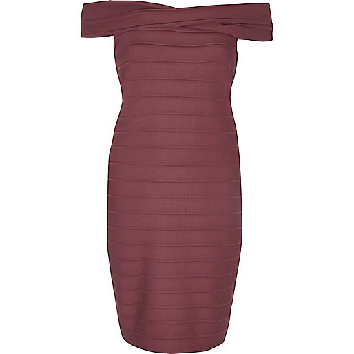 river island knitted jumper dress,jacques-vertuk Online Red D-ring bardot bodycon dress women 702659