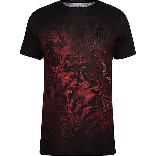 river island knitted dress,jacques-vertuk Ladies Wear Red fade abstract print muscle fit T-shirt T-Shirts / Tanks Sale men