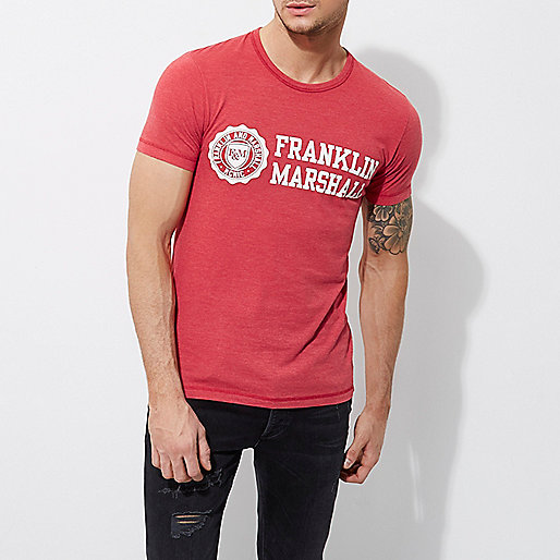 river island trench coat,jacques-vertuk Blouse Dress Red Franklin & Marshall print T-shirt T-shirts T-Shirts / Tanks men