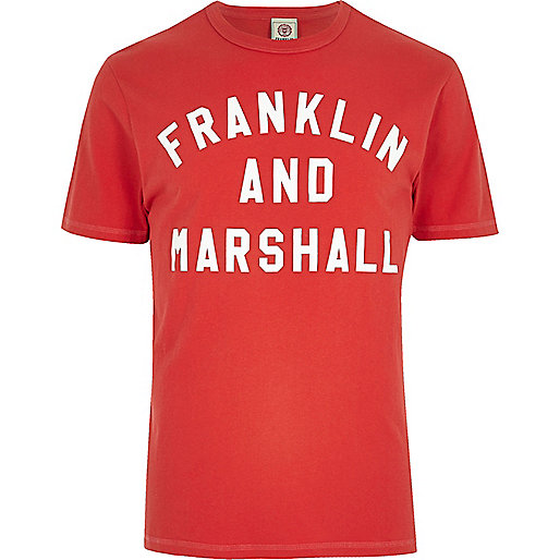 river island ankle boots,jacques-vertuk Ladies Clothes Shop Red Franklin & Marshall print T-shirt T-shirts T-Shirts / Tanks men