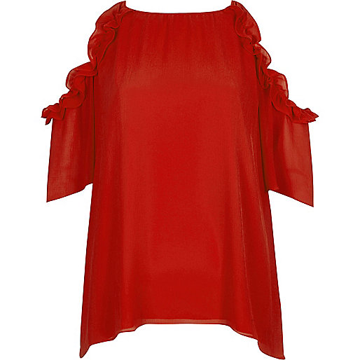 river island womens white trainers,jacques-vertuk Black Dress Red frill cold shoulder top Bardot / Cold Shoulder Tops Tops women