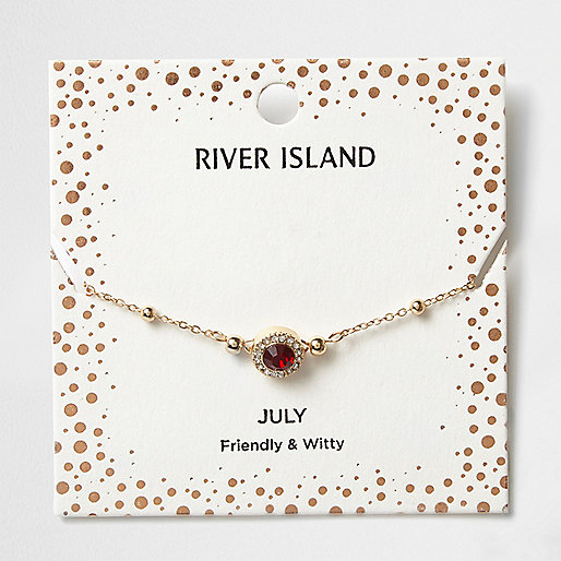 river island printed smock dress,Р?вер ?сланд Red gem July birthstone bracelet Bracelets Jewelry women