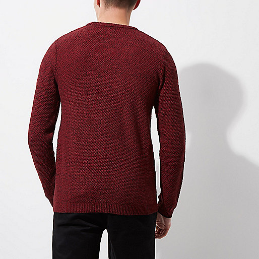 river island puffer bag,jacques-vertuk Black Denim Shirt Red knit crew neck slim fit sweater Sweaters Sweaters / Cardigans men