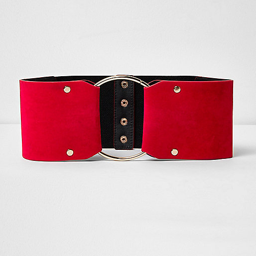 jacques-vertuk Red large ring wide waist belt 707251 women Accessories Belts