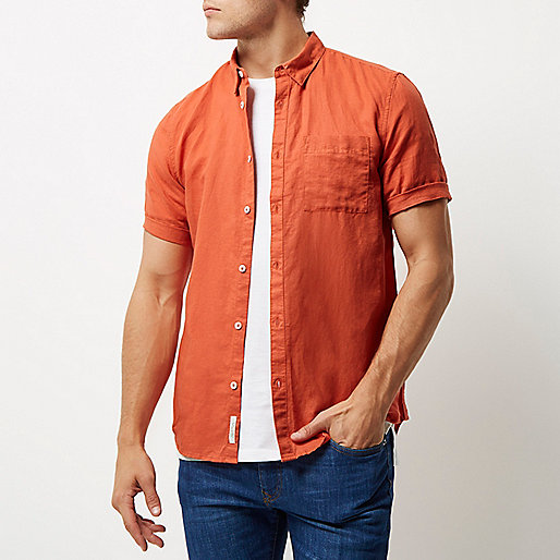 river island tan wedges,jacques-vertuk Suits Ladies Red linen-rich short sleeve shirt Shirts Sale men