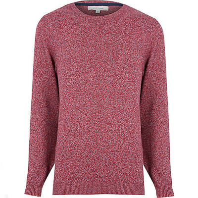 jacques-vertuk Red marl melange sweater 286996 men Jumpers / Cardigans