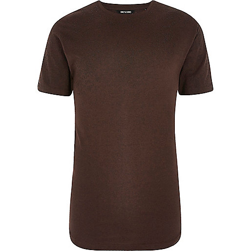 jacques-vertuk Red Only & Sons contrast textured T-shirt 300059 men T-Shirts / Vests T-shirts