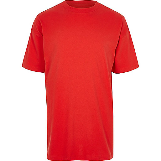 river island cargo pants,Island River Red oversized short sleeve T-shirt T-Shirts / Tanks Sale men