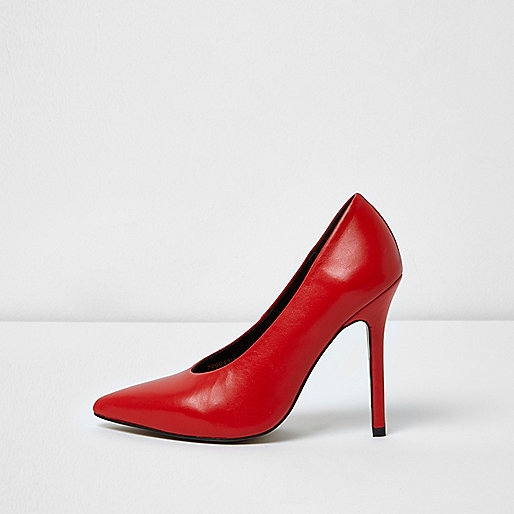 jacques-vertuk Red pointed high vamp pumps 706043 women Going Out