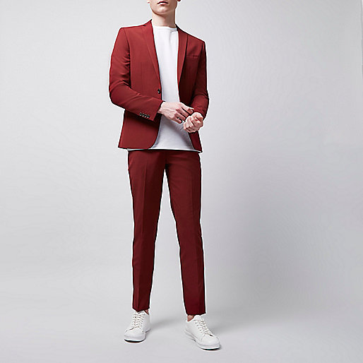 river island toe loop sandals,jacques-vertuk London Red skinny fit suit pants men 299196