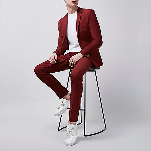 river island shirred dress,jacques-vertuk Clothes For Sale Red skinny fit suit pants Suits Sale men