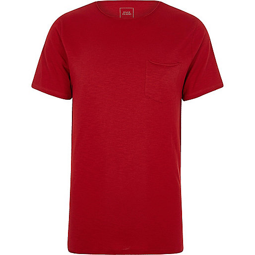 river island merry hill,jacques-vertuk Shopping Website Red slub slim fit pocket T-shirt T-shirts T-Shirts / Tanks men