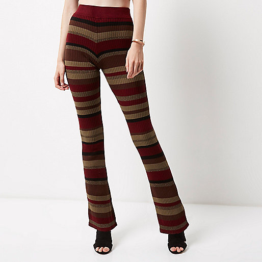 river island black ruffle dress,jacques-vertuk Clothes Women Red stripe ribbed knit flared pants Pants Sale women