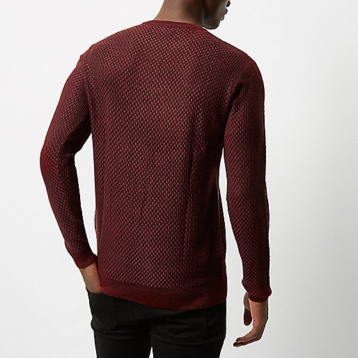 river island khaki jacket,jacques-vertuk Sale Red textured wool knit sweater men 295095