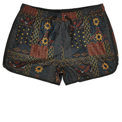 jacques-vertuk Red tile print short swim trunks 299797 men Shorts Swim Shorts