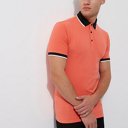 river island dresses for wedding guests,jacques-vertuk Women S Clothes Red tipped muscle fit polo shirt Polo Shirts men